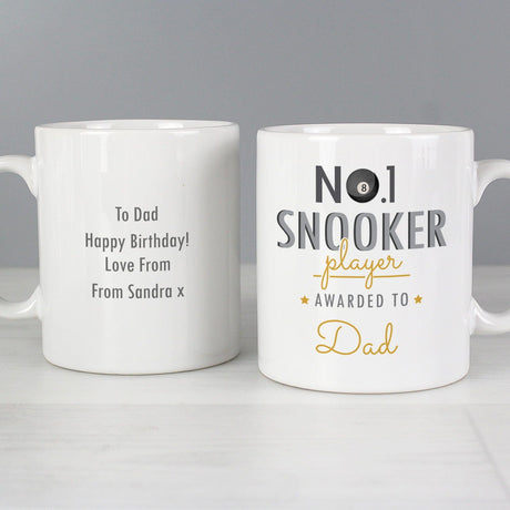 No.1 Snooker Fan Mug - Gift Moments