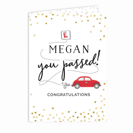 Personalised Passed Driving Test Card - Greeting Cards at Gift Moments