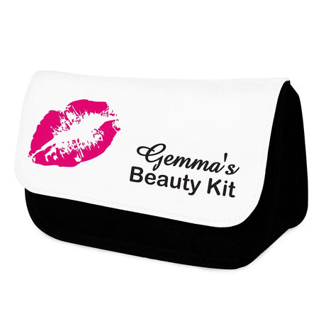 Personalised Lips Makeup Bag: 2 - Toiletry & Makeup Bags By Gift Moments