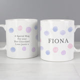 Personalised Pink Spot Mug - Mugs at Gift Moments