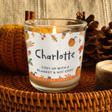 Personalised Pumpkin Scented Jar Candle - Candles at Gift Moments