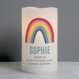 Personalised Rainbow LED Candle - LED Lighting at Gift Moments