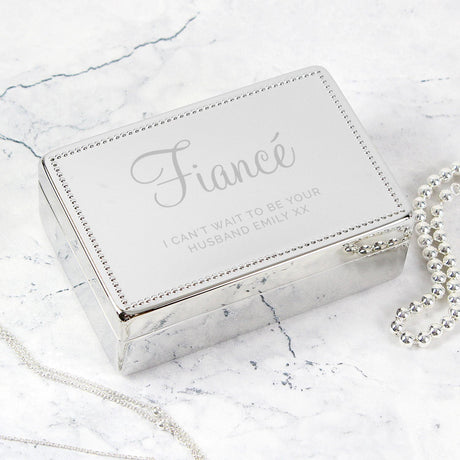 Personalised Rectangular Jewellery Box - Jewellery Boxes at Gift Moments