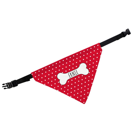 Personalised Red Polka Dot Dog Bandana - Pet Products at Gift Moments