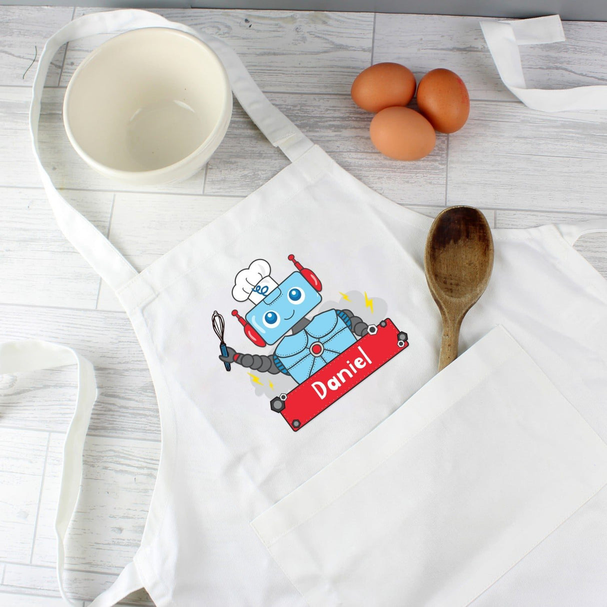 Personalised Robot Children's Apron - Aprons at Gift Moments