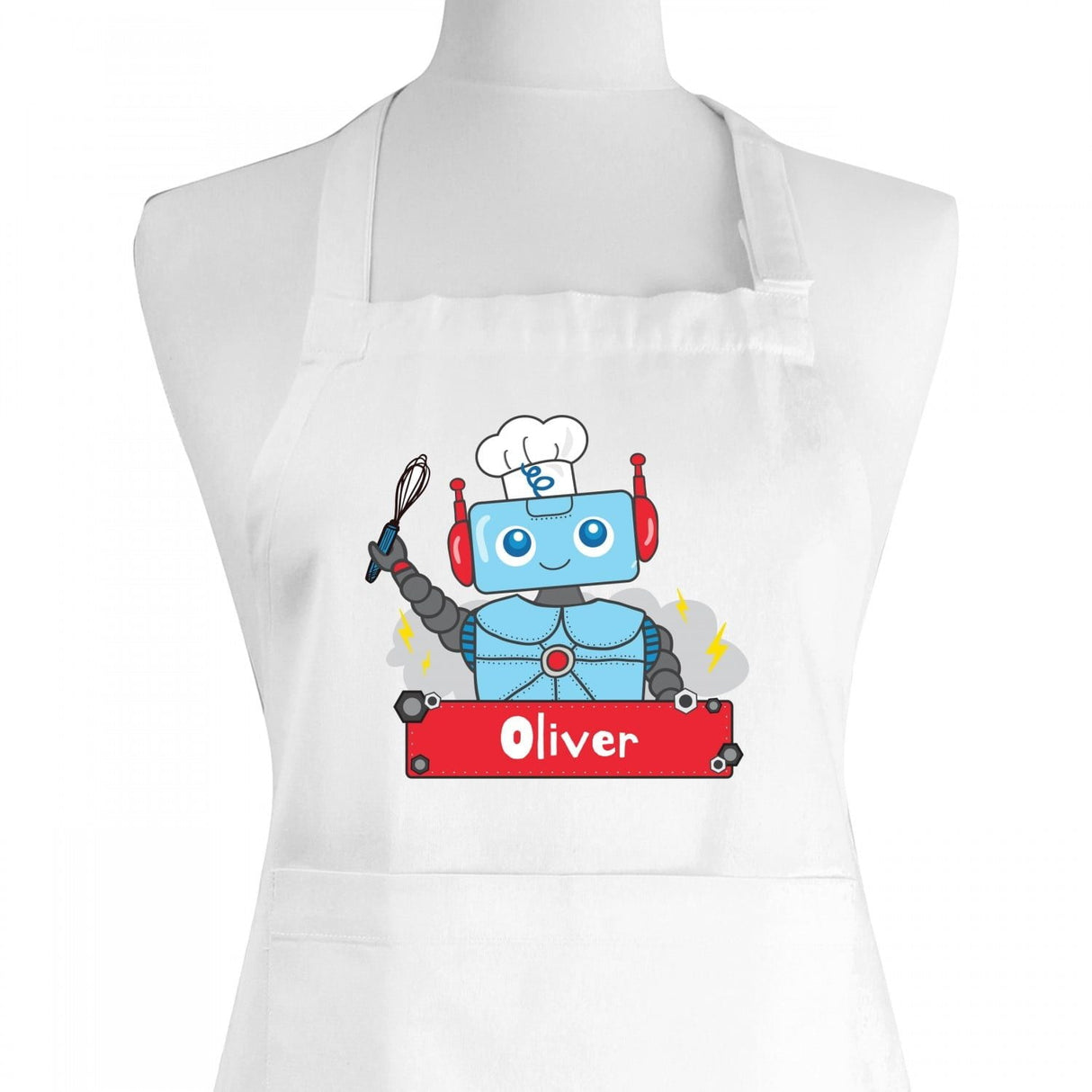 Personalised Robot Children's Apron - Aprons at Gift Moments