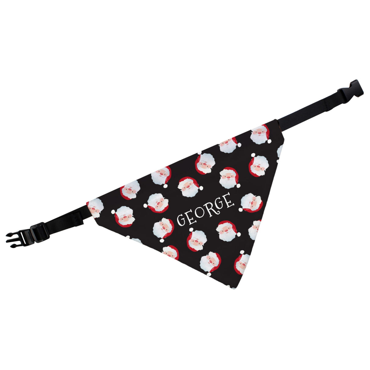 Personalised Santa Black Dog Bandana - Pet Products at Gift Moments