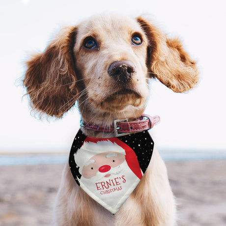 Personalised Santa Dog Bandana - Pet Products at Gift Moments