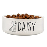 Personalised Scribble Dog 14cm Medium Pet Bowl - Pet Products at Gift Moments