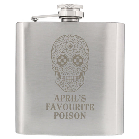 Sugar Skull Hip Flask - Gift Moments