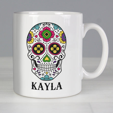 Personalised Sugar Skull Mug - Mugs at Gift Moments