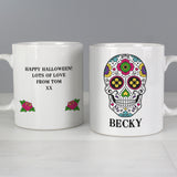 Personalised Sugar Skull Mug - Mugs at Gift Moments