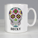 Personalised Sugar Skull Mug - Mugs at Gift Moments