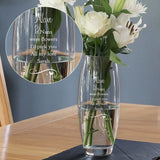 Personalised Swirls & Hearts Bullet Vase - Vases & Plant Pots at Gift Moments