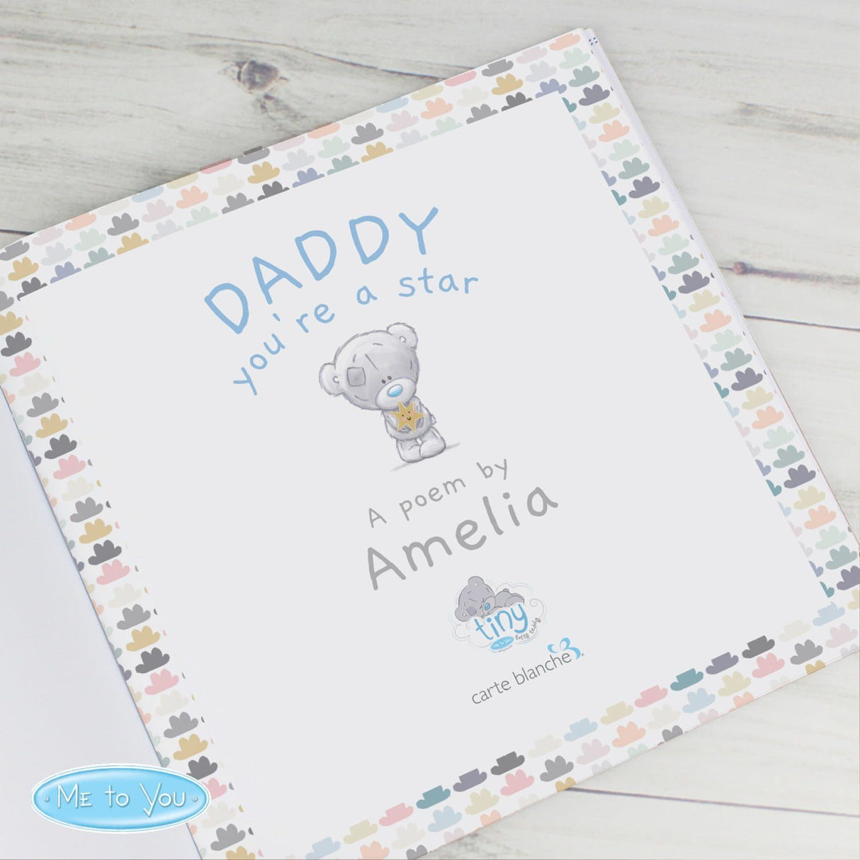 Personalised Tiny Tatty Teddy Daddy Poem Book: 4 - Books