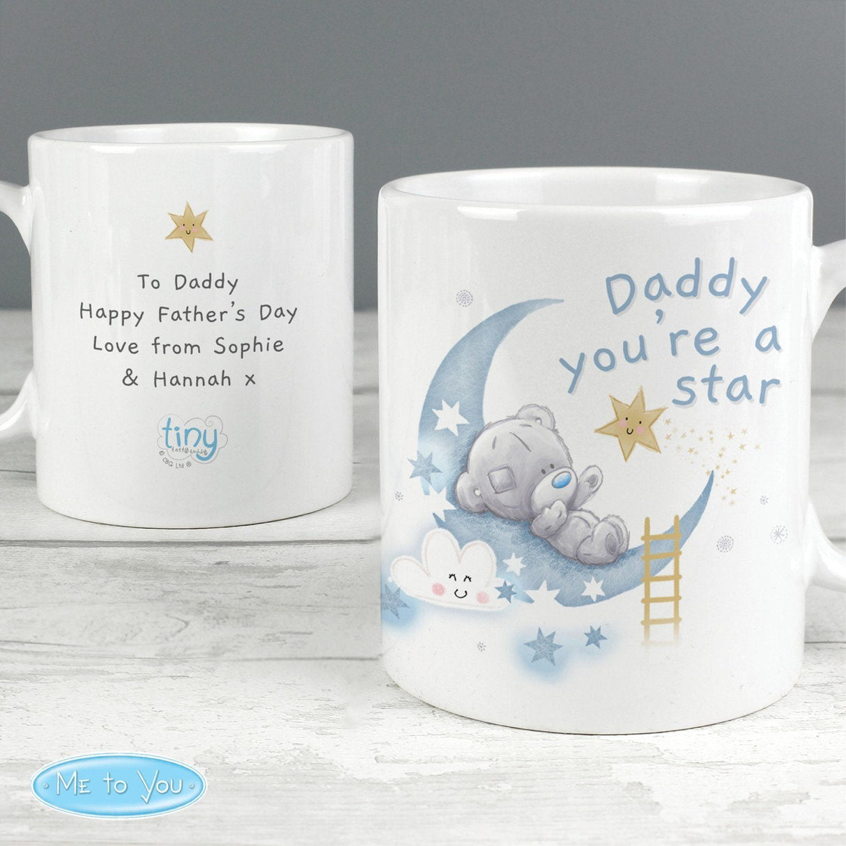 Personalised Tiny Tatty Teddy Daddy You're A Star Mug - Mugs at Gift Moments