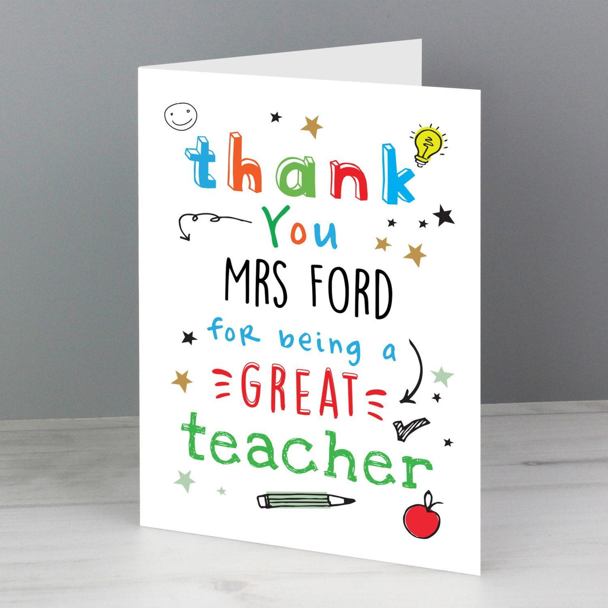 Thank You Teacher Card - Gift Moments