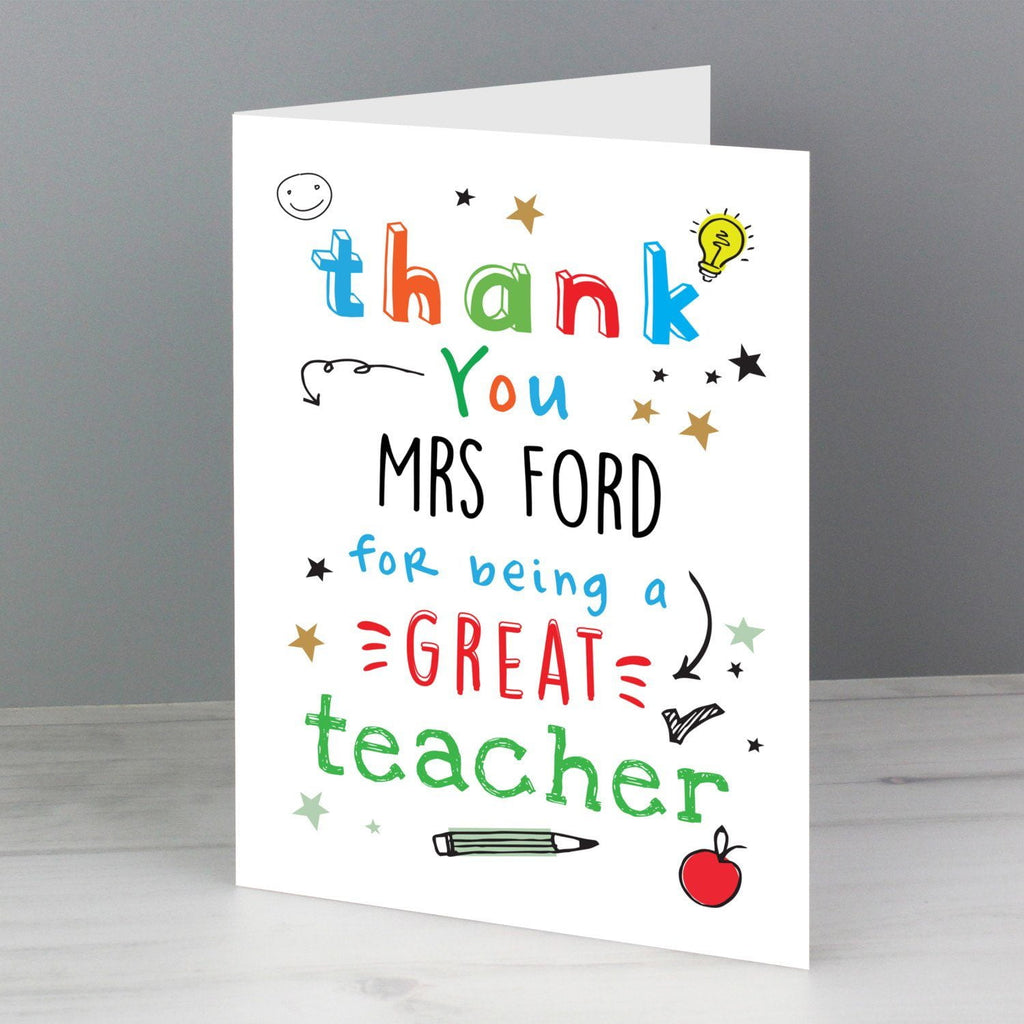 Thank You Teacher Card | Gift Moments