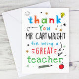 Thank You Teacher Card - Gift Moments