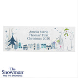 The Snowman and the Snowdog Wooden Block Sign - Gift Moments