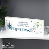 The Snowman and the Snowdog Wooden Block Sign - Gift Moments