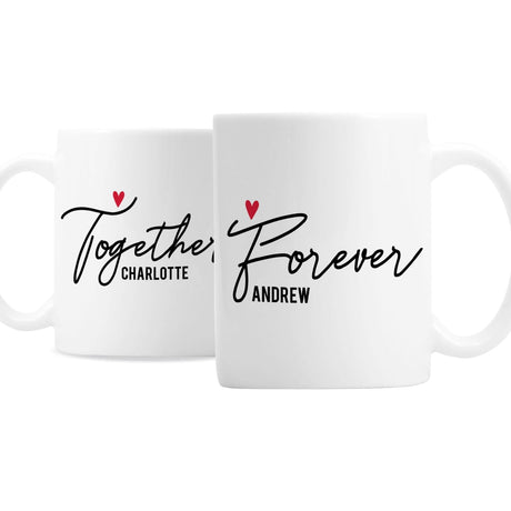 Personalised Together Forever Mug Set - Mugs at Gift Moments