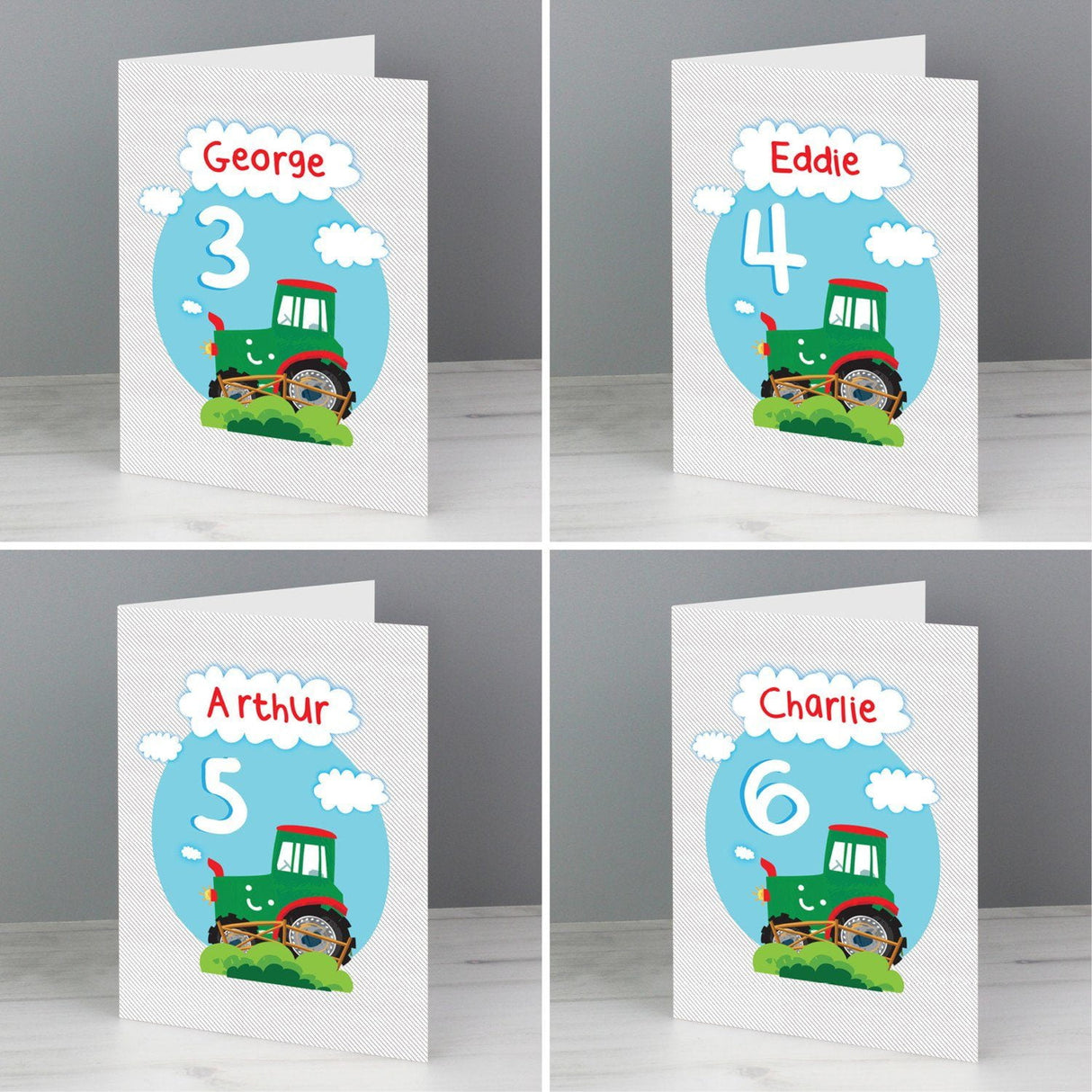 Personalised Tractor Birthday Card - Greeting Cards at Gift Moments