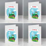 Personalised Tractor Birthday Card - Greeting Cards at Gift Moments