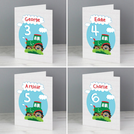 Personalised Tractor Birthday Card - Greeting Cards at Gift Moments