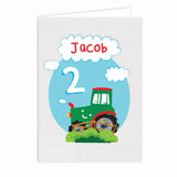 Personalised Tractor Birthday Card - Greeting Cards at Gift Moments