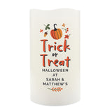 Personalised Trick or Treat LED Candle - LED Lighting at Gift Moments