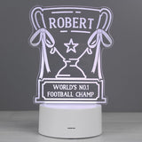 Personalised Trophy LED Colour Changing Night Light - LED Lighting at Gift Moments