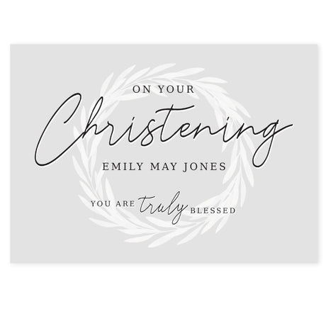 Personalised 'Truly Blessed' Christening Card - Greeting Cards at Gift Moments