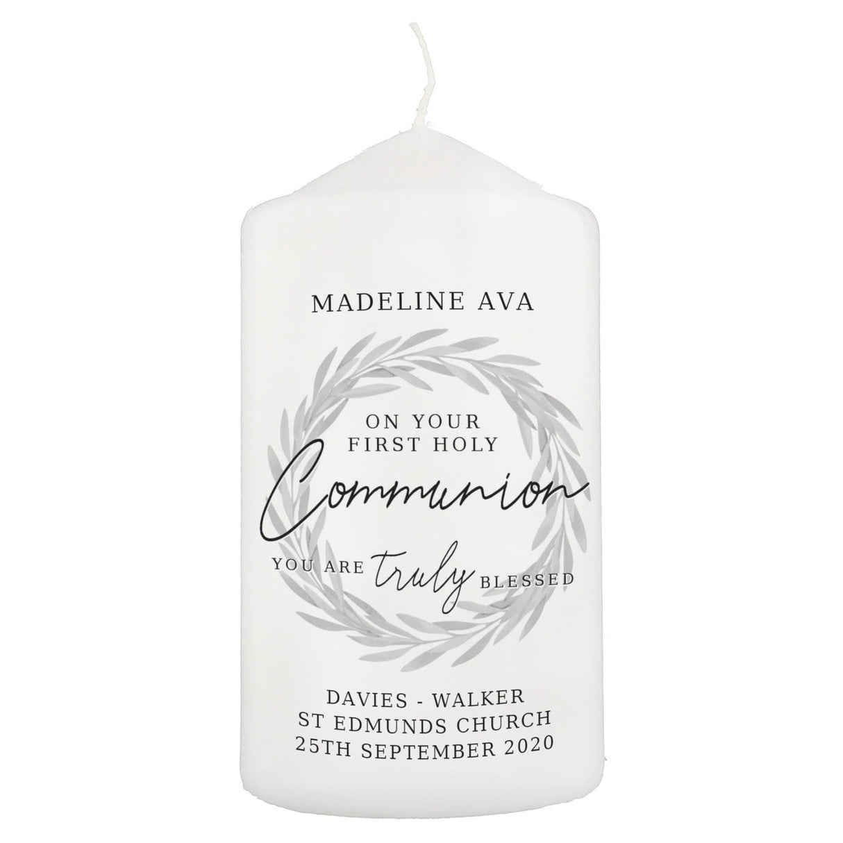 Truly Blessed' First Holy Communion Candle - Gift Moments