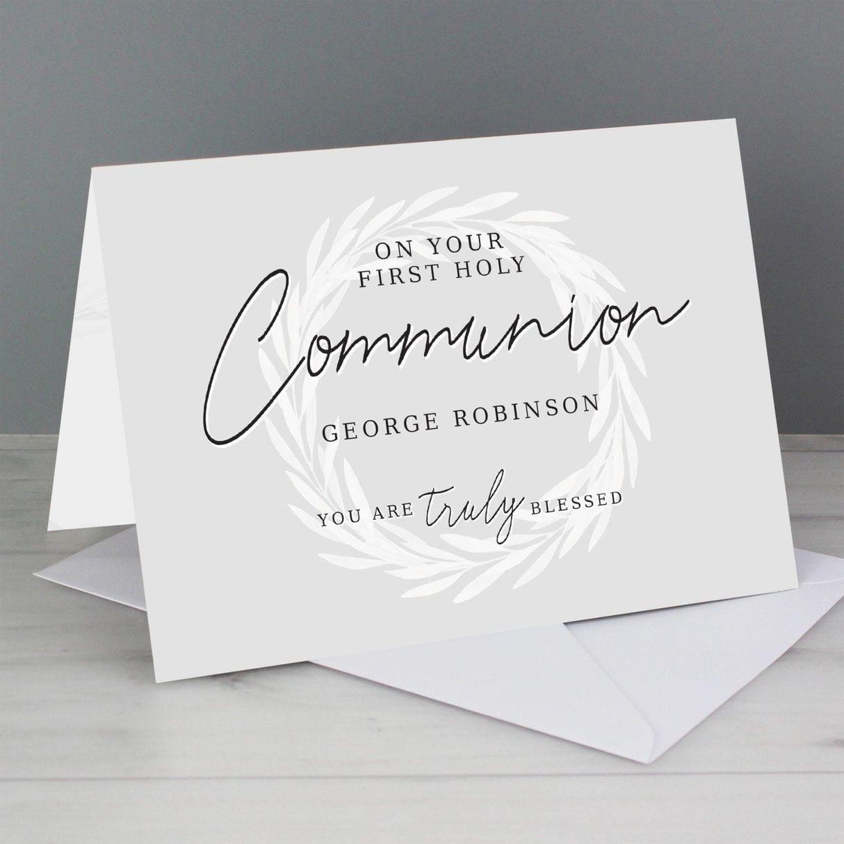 Personalised First Holy Communion Card: 1 - Greeting Cards By Gift Moments