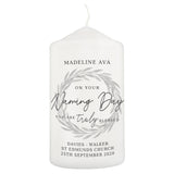 Personalised Truly Blessed Naming Day Pillar Candle - Candles at Gift Moments