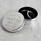 Personalised Will You Marry Me Ring Box - Trinket Boxes at Gift Moments