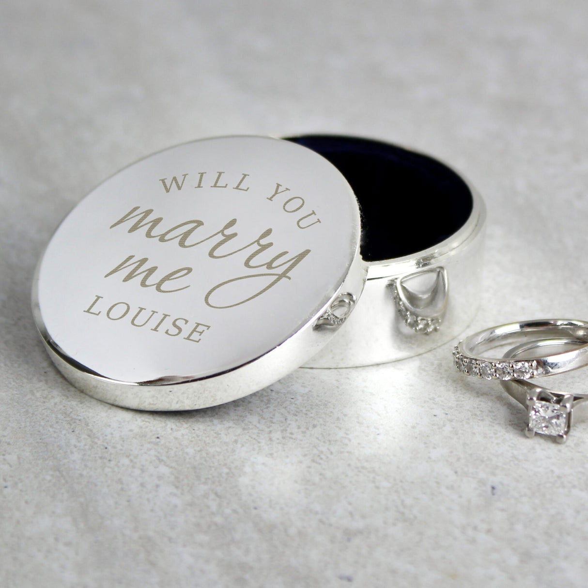 Personalised Will You Marry Me Ring Box - Trinket Boxes at Gift Moments