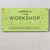 Personalised Workshop Wall Hooks - Signs & Plaques at Gift Moments