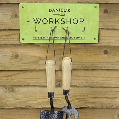 Personalised Workshop Wall Hooks - Signs & Plaques at Gift Moments