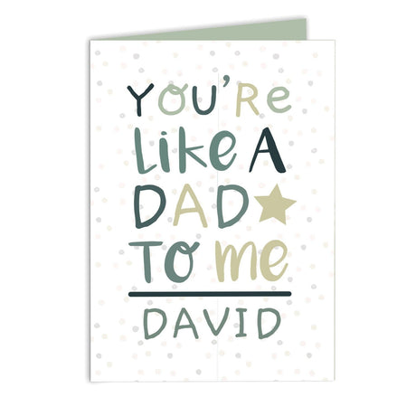 Personalised 'You're Like a Dad to Me' Card - Greeting Cards at Gift Moments