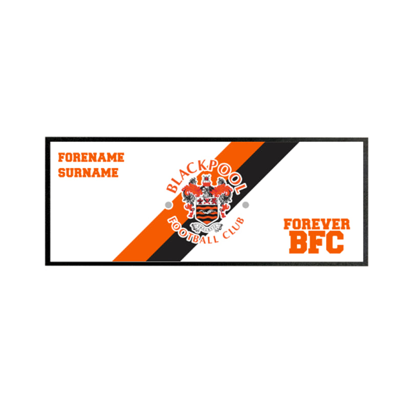 Personalised Blackpool FC Forever Bar Runner - Barware at Gift Moments